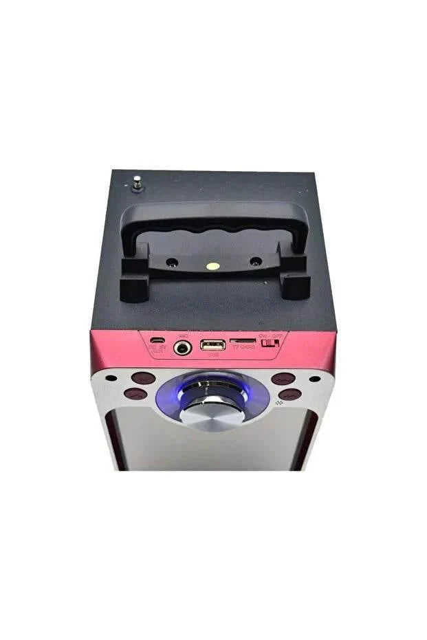 Kbroad kts-882s bluetooth hoparlör | kablosuz mikrofonlu, yüksek ses, taşınabilir karaoke partisi hoparlörü