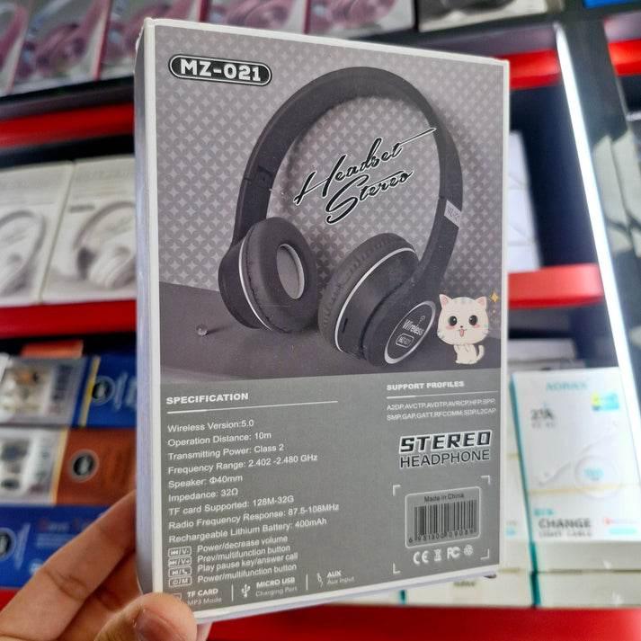 Mz-021 pedli ayarlanabilir boyutlu stereo kafa üstü kulaklık
