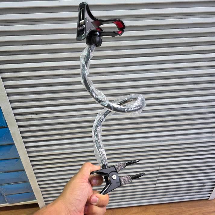 Metal Akrobat 360 derece makaslı esnek telefon tutucu
