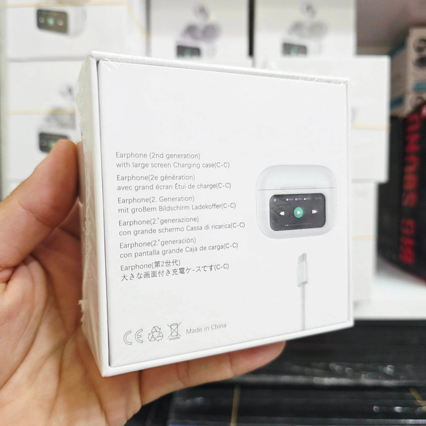 A9/A12 pro ekranlı anc/enc modlu dokunmatik kulak içi bluetooth kulaklık