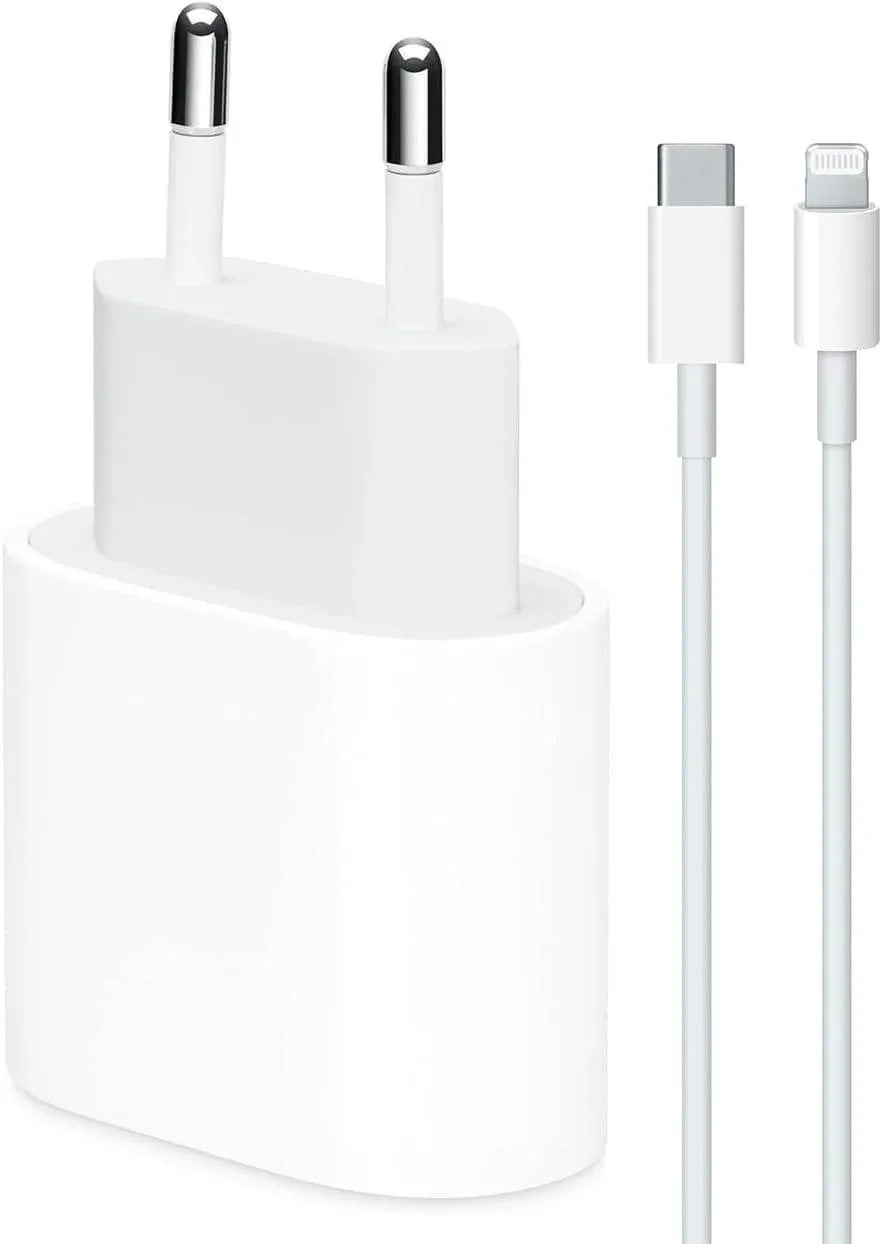 25w usbc adaptörü ve 1m usbc lightning pd kablo şarj seti