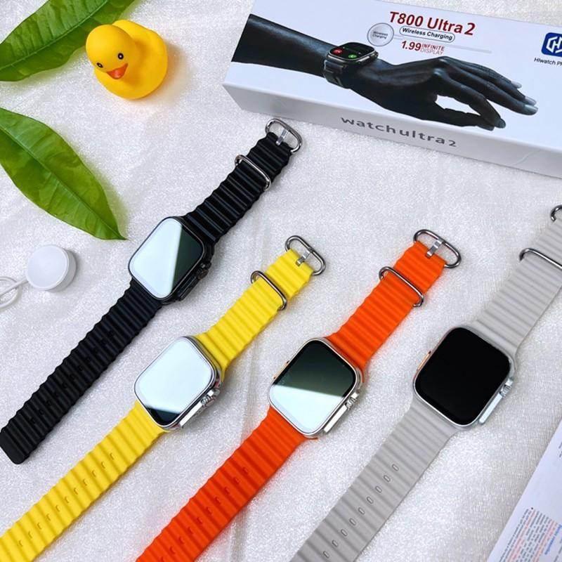 T800 ultra2 49mm 1,99” ekranlı akıllı saat – çift kordon, ios & android uyumlu