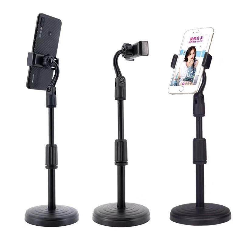 Masaüstü uzayabilir telefon tutucu | 360° ayarlanabilir yükseklikli ve açılı stand | teleskopik gövde | tüm telefonlarla uyumlu