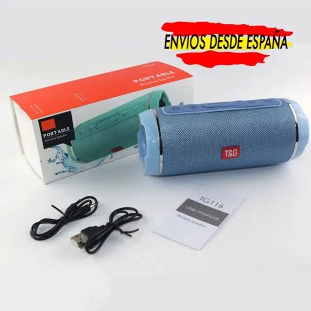Tg-649 bluetooth hoparlör 1200mah 5w taşınabilir ledli ışıklı 5,3v stereo sd kart usb aux destekli