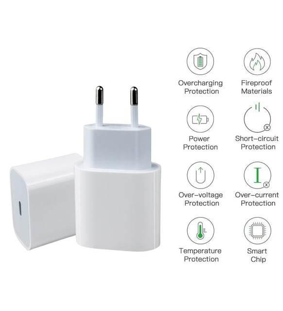 Usb-C çıkışlı hızlı şarj adaptör başlık