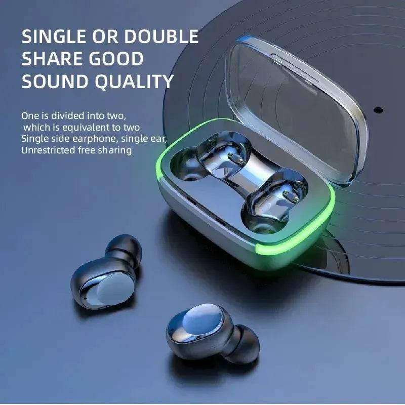 Y60 ışıklı kulak içi ios android uyumlu tuşlu mikrofonlu 5,0v bluetooth kulaklık