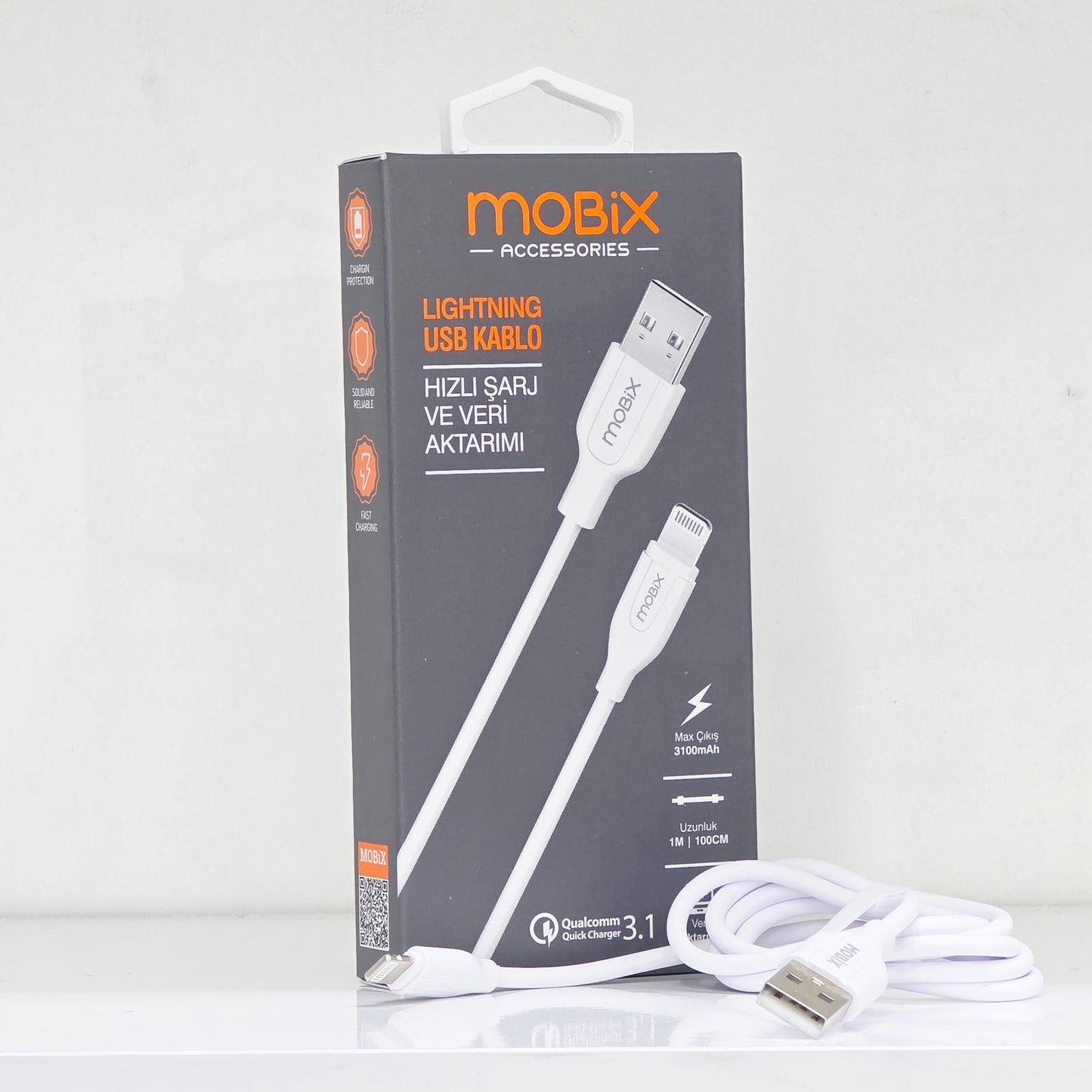 3.1A Usb şarj ve veri aktarım kablo 1 metre