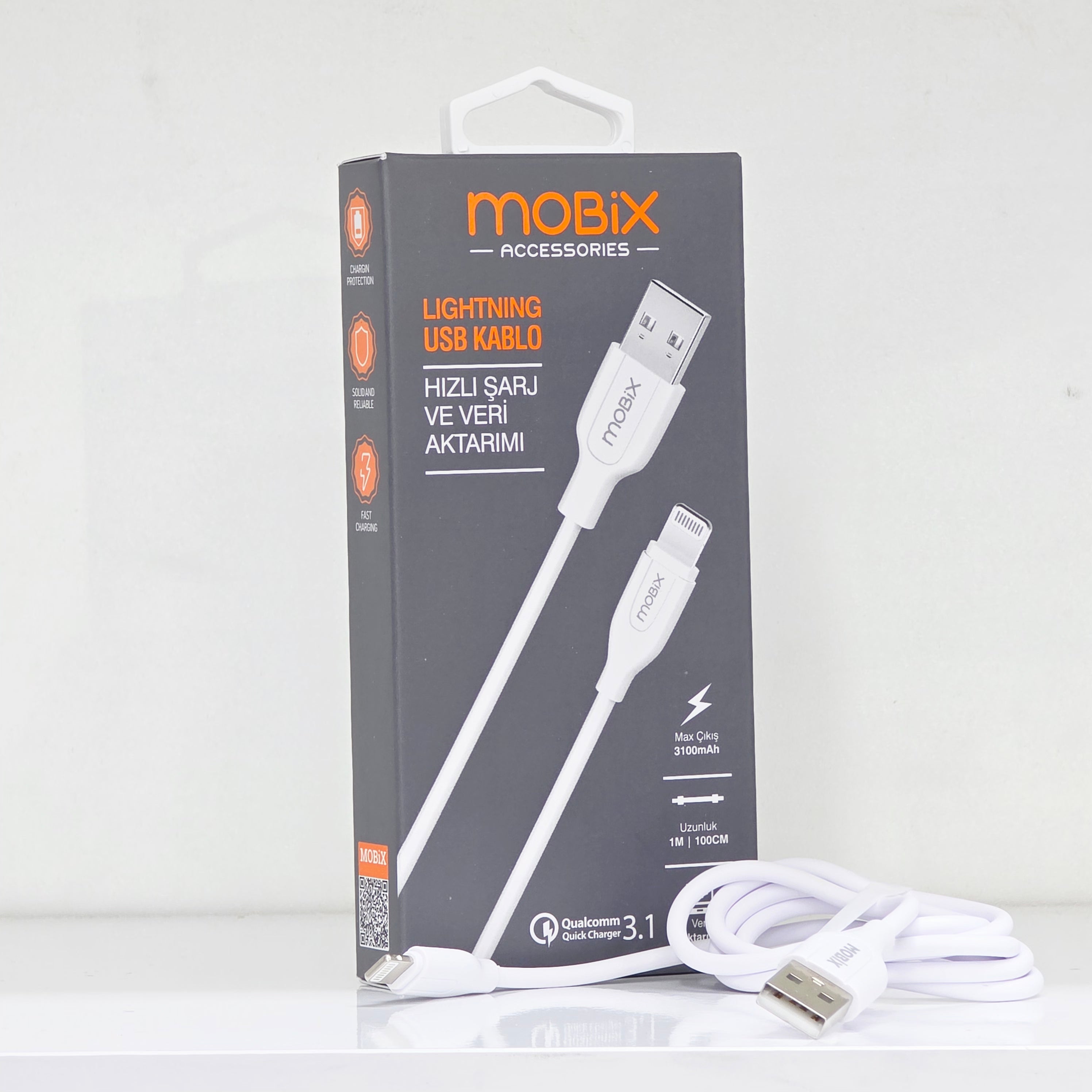 3.1A Usb şarj ve veri aktarım kablo 1 metre