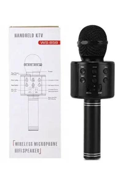 Karaoke mikrofonlu bluetooth aux usb hafıza kart destekli hoperlör