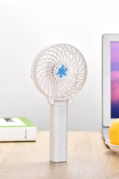 Şarj edilebilir mini el fanı | 3 kademeli hız, katlanabilir tasarım, usb’li taşınabilir fan