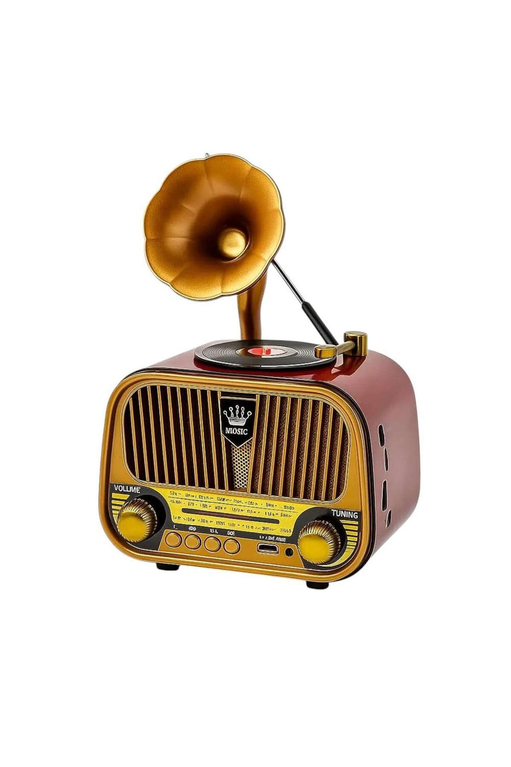 MD-1318BT nostaljik tasarımlı bluetooth hoparlör ve radyo.