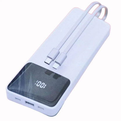 22,5W 10000 mah hızlı pd şarj destekli göztergeli kendisinden typeC lightning kablolu typeC ve usb çıkışlı powerbank apw12