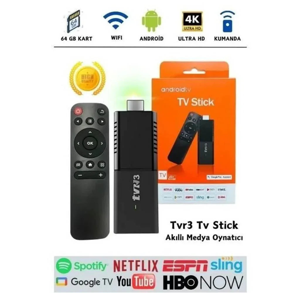 Android tv stick 4k ultra hd – televizyonunuzda sınırsız eğlence deneyimi hdmi android ekran yansıtıcı kumandanlı netfilix youtube google uygulamalı tv stick