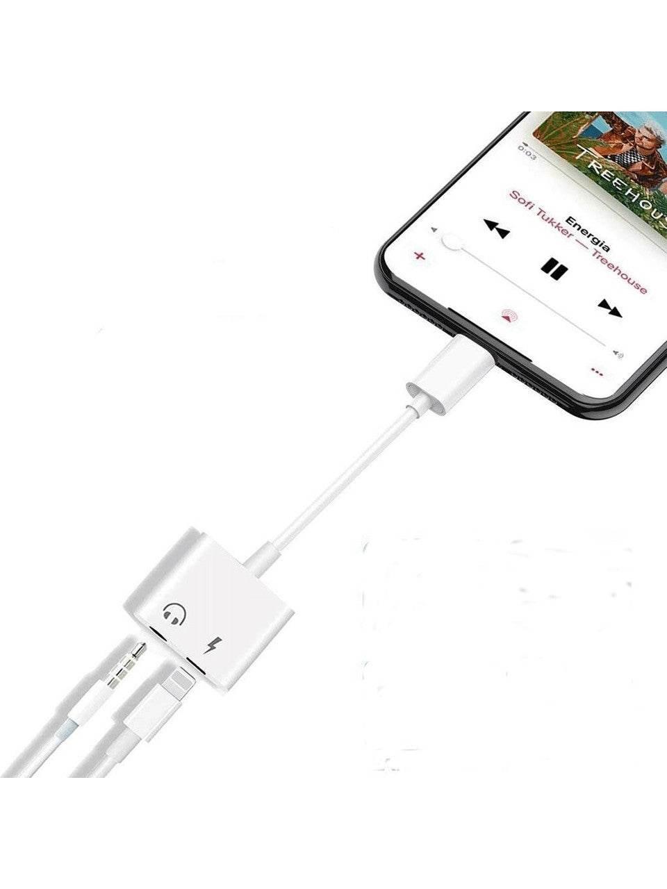Lightning 2si1 lightning ve 3,5mm jak 2li dönüştürücü
