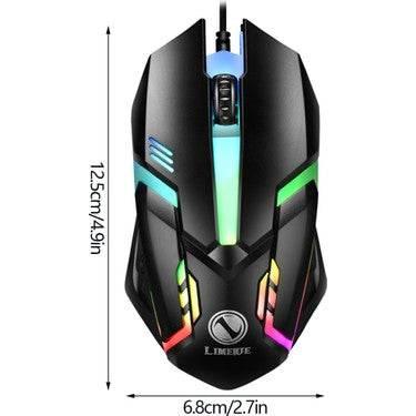 Usb girişli rgb ışıklı kablolu oyuncu mouse x1