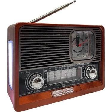 Ktf 1647 fm am radyo usb hafııza kart destekli saatli bluetooth hoperlör - H1G