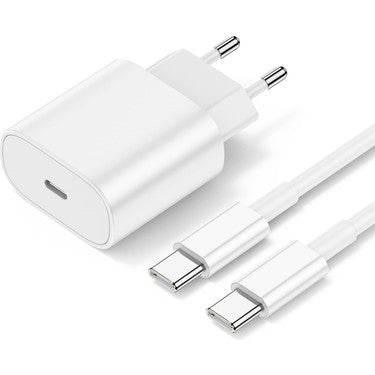 25w/35w typec çıkışlı başlık ve typec to typec kablo yeni nesil şarj seti