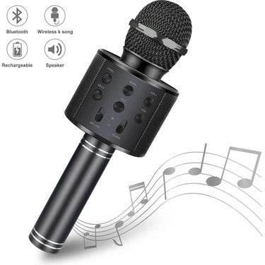 Karaoke mikrofonlu bluetooth aux usb hafıza kart destekli hoperlör