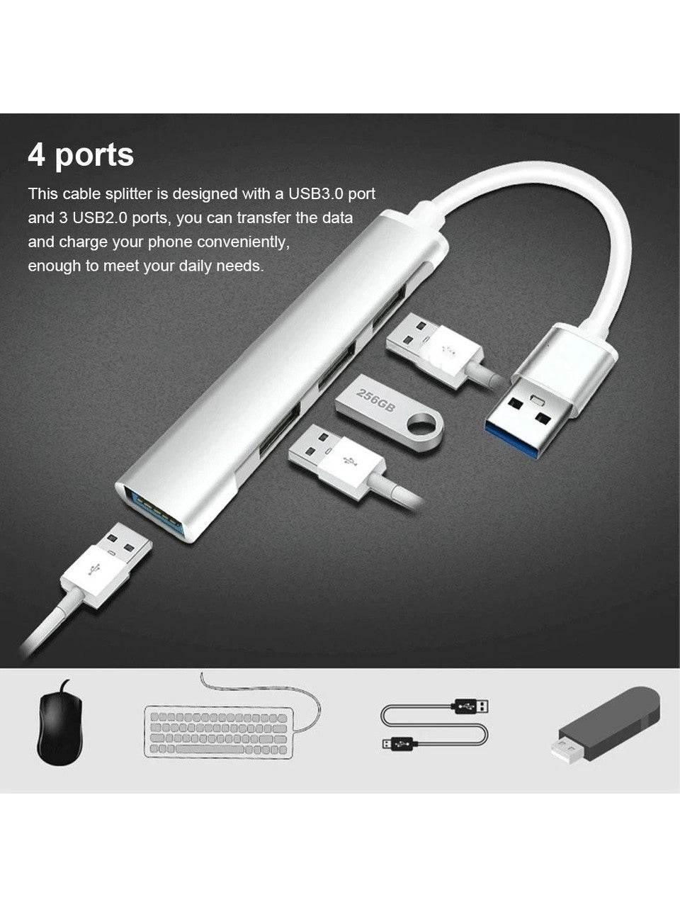 Usb girişli 4ü1 arada usb hub çoğaltıcı jh-113