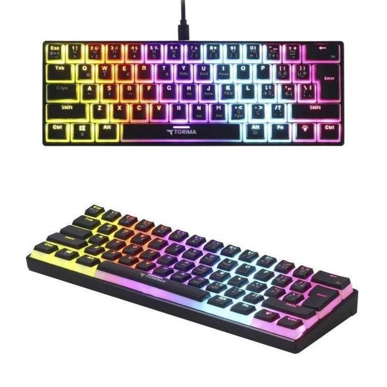 Mechanical wired gaming keyboard - rgb led ışıklı mekanik oyun klavyesi tk-04 - G4R