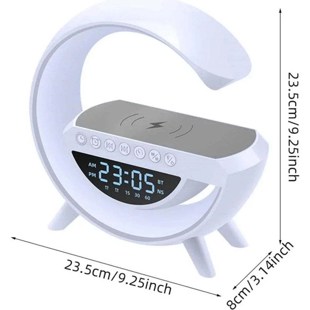 Hm-2309 rgb ışıklı kablosuz hoparlör - 15w güç, saatli, şarjlı, müzik ve tarz bir arada!