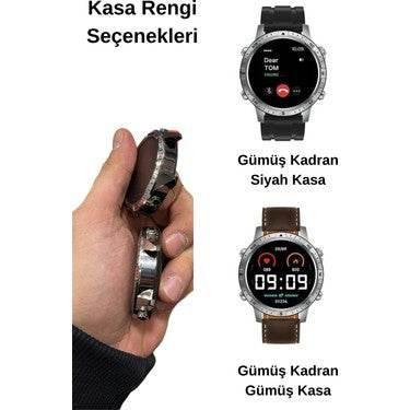 HK29 Hero Amoled Ekran Yuvarlak Akıllı Saat Navigasyon Bluetooth Çağrı Android Ios Uyumlu Saat