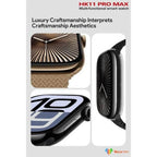 Hk11 pro max amoled ekranlı 45mm çift kordonlu ios android uyumlu akıllı saat