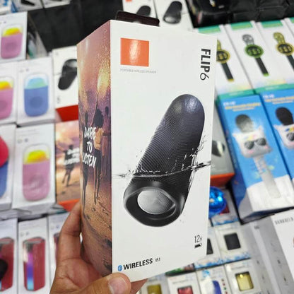 Flip6 12 saat pil ömürlü suya dayanıklı mikrofonlu typeC şarj edilebilr taşınabilir bluetooth hoparlör