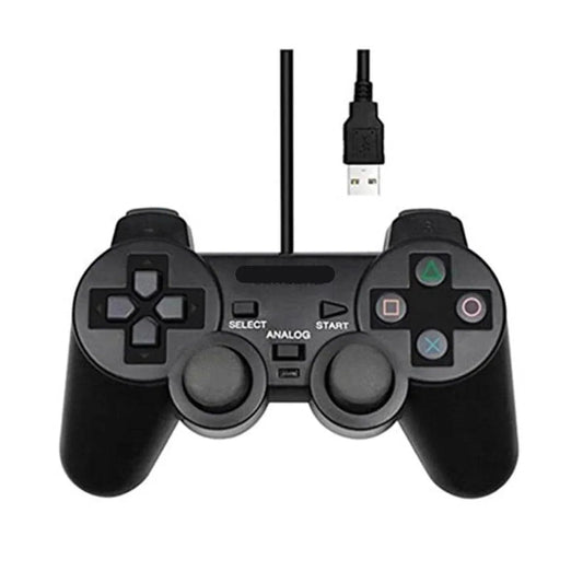 Usb girişli kablolu gamepad joystick titreşimli analog oyun kolu bilgisayar ve pc için - G6E