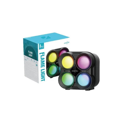 Gts-1835 flame light ışıklı 3 inç şarj edilebilir fm radio usb destekli kablosuz Bluetooth hoparlör