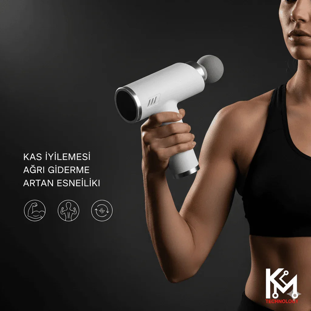 Fascia gun vucut masaj aleti farklı başlıklı şarjlı 2400mah m80