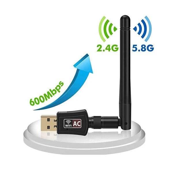 Usb 2,0 wireless 802,11 wifi adaptör - 600 mbps yüksek hızlı internet bağlantısı yd-35
