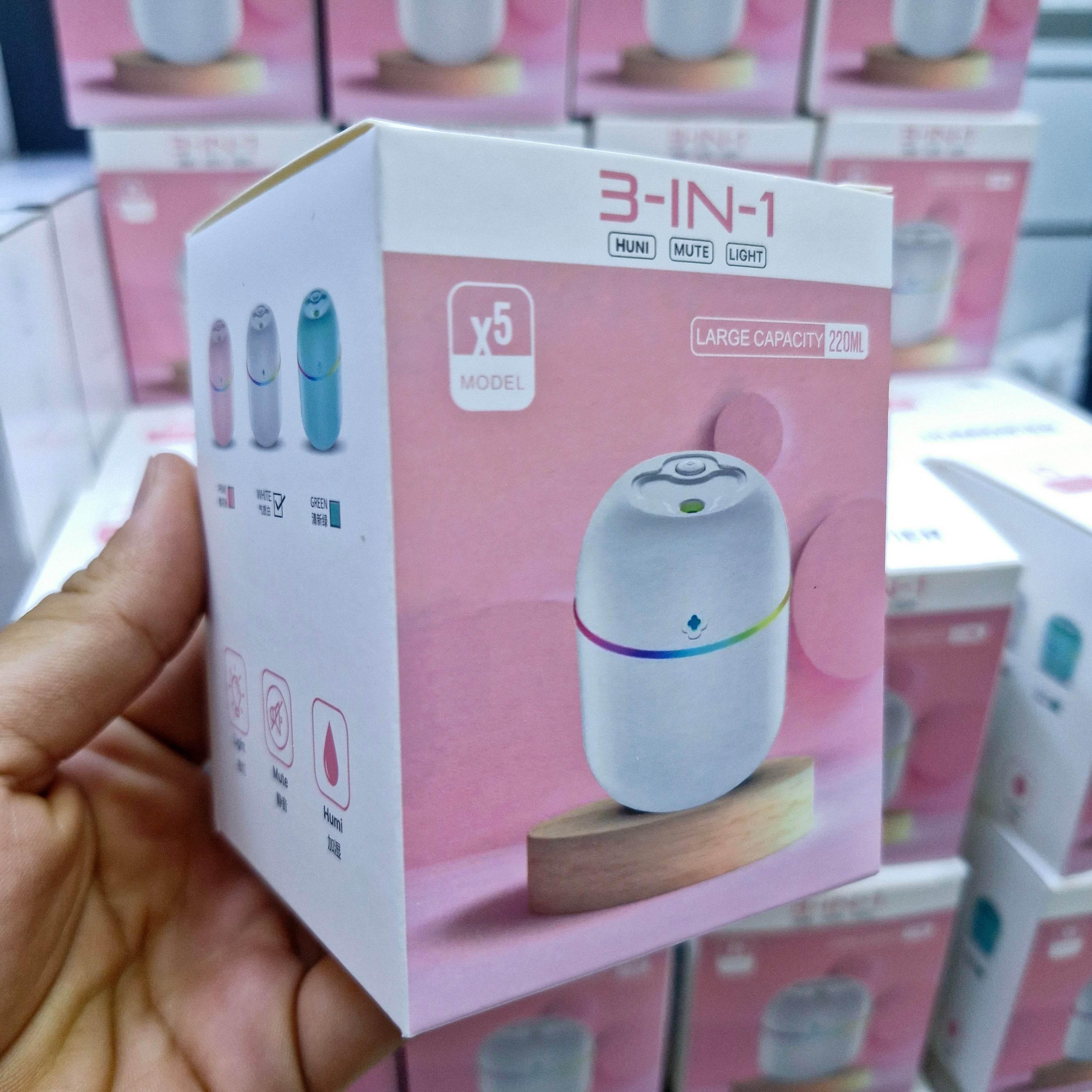 220ml 3ü1 arada taşınabilir hava nemlendirici | rgb ışıklı buhar makinesi & aromma difüzörü | sessiz ve etkili