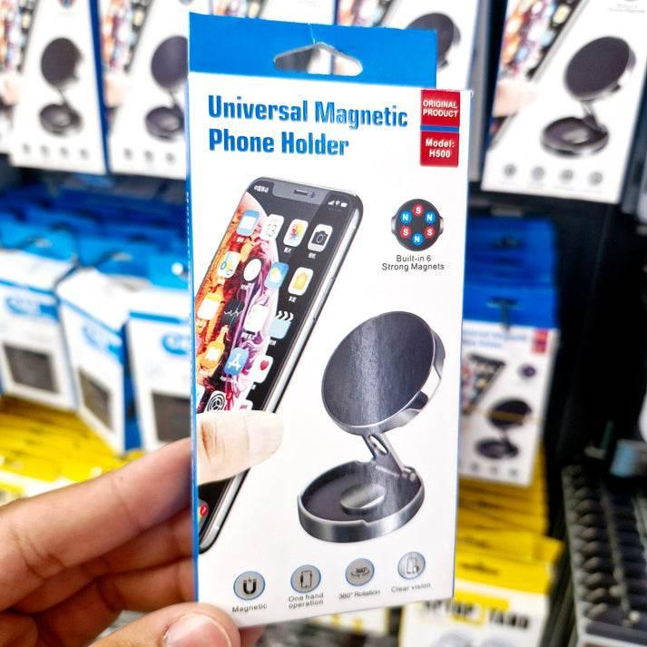 Mıknatıslı katlanabilir metal araç içi telefon tutucu | torpidoya monte edilebilir, ayarlanabilir açılı, tüm telefonlarla uyumlu h500