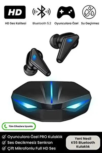 G20 dokunmatik led ışıklı 360 stereo oyuncu bluetooth kulaklık