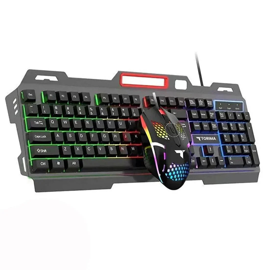 Rgb gaming mouse & keyboard set - renkli led ışıklı oyun seti tmk-06 - G4S