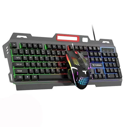 Rgb gaming mouse & keyboard set - renkli led ışıklı oyun seti tmk-06 - G4S