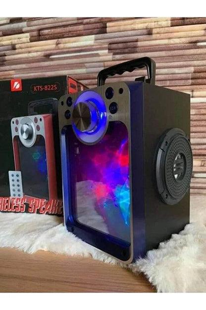 Kbroad kts-882s bluetooth hoparlör | kablosuz mikrofonlu, yüksek ses, taşınabilir karaoke partisi hoparlörü