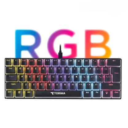 Mechanical wired gaming keyboard - rgb led ışıklı mekanik oyun klavyesi tk-04