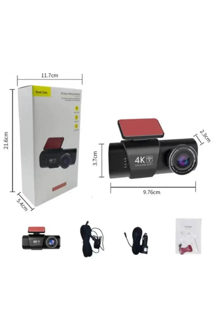 WİFİ çift ön arka 4K Araç içi Güvenlik Kamerası + Park Modu Kablosu Çift Kamera Kayıt Cihazı GPS Gece Görüşü mikrofonlu dash cam - G5V