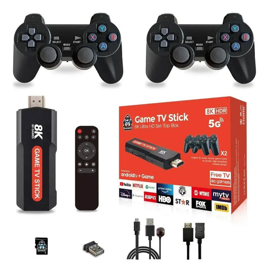 Çift kollu Hdmi game tv stick 8k ultra hd set 5G youtube netflix destekli - G5Y