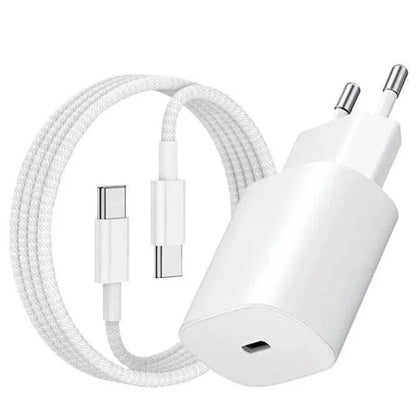 25w typec çıkışlı 15 pro max başlık ve typec to typec kablo yeni nesil şarj seti - S3M