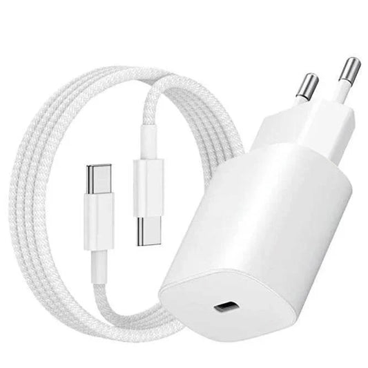 25w typec çıkışlı 15 pro max başlık ve typec to typec kablo yeni nesil şarj seti - S3M