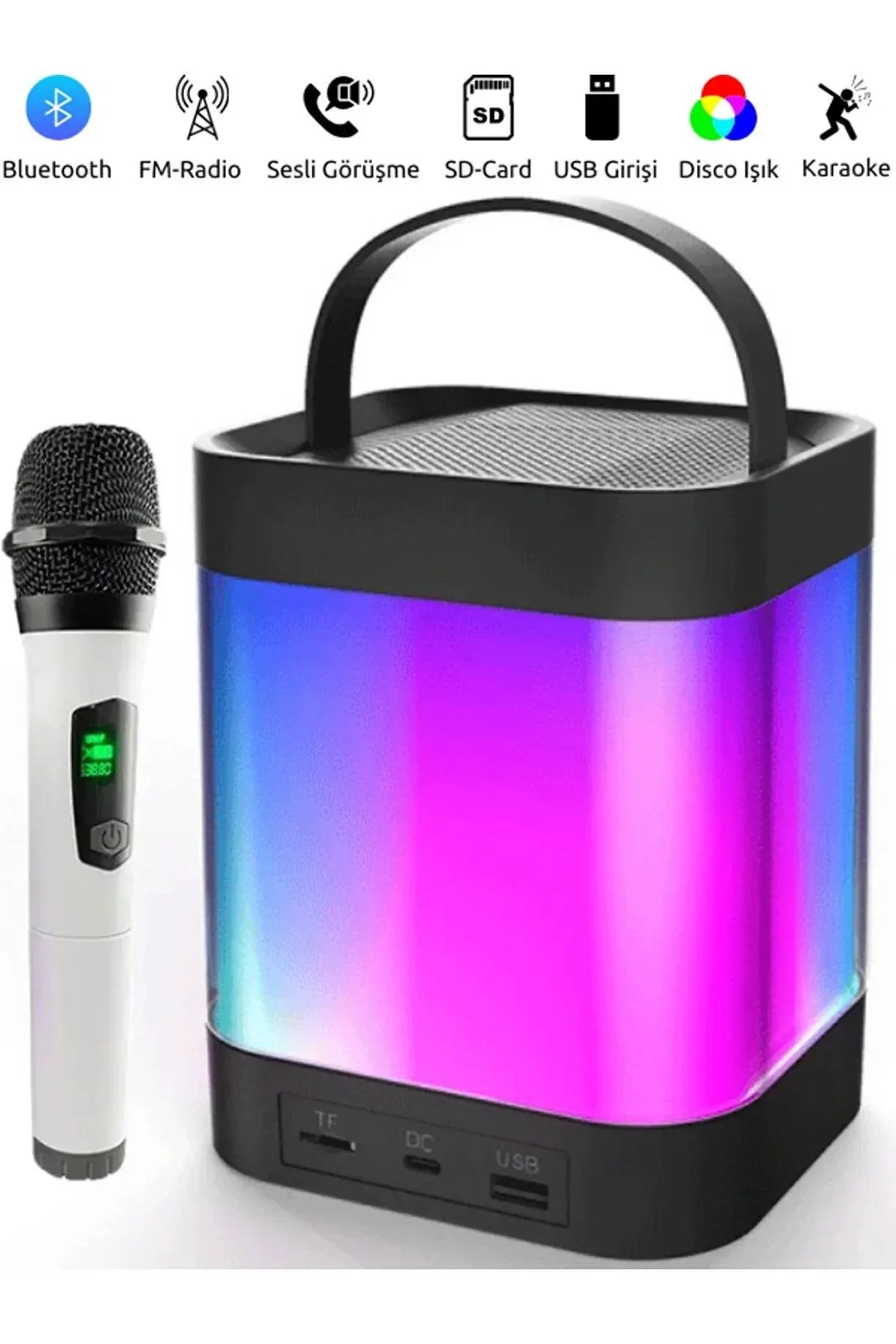 Z9 speaker mikrofonlu tws radyolu aramalı sd kart/usb destekli bluetooth hoparlör