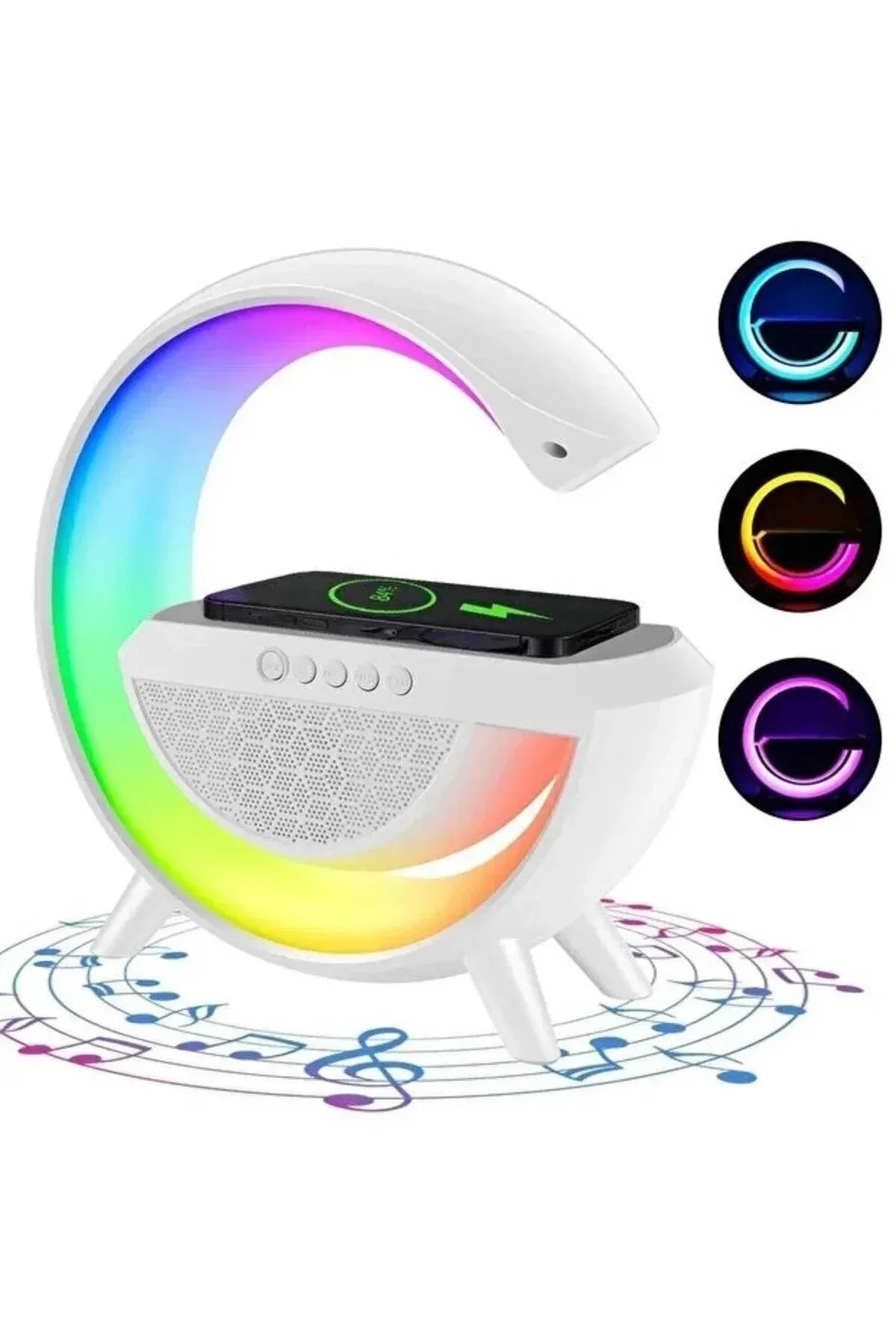 Hm-2309 rgb ışıklı kablosuz hoparlör - 15w güç, saatli, şarjlı, müzik ve tarz bir arada!