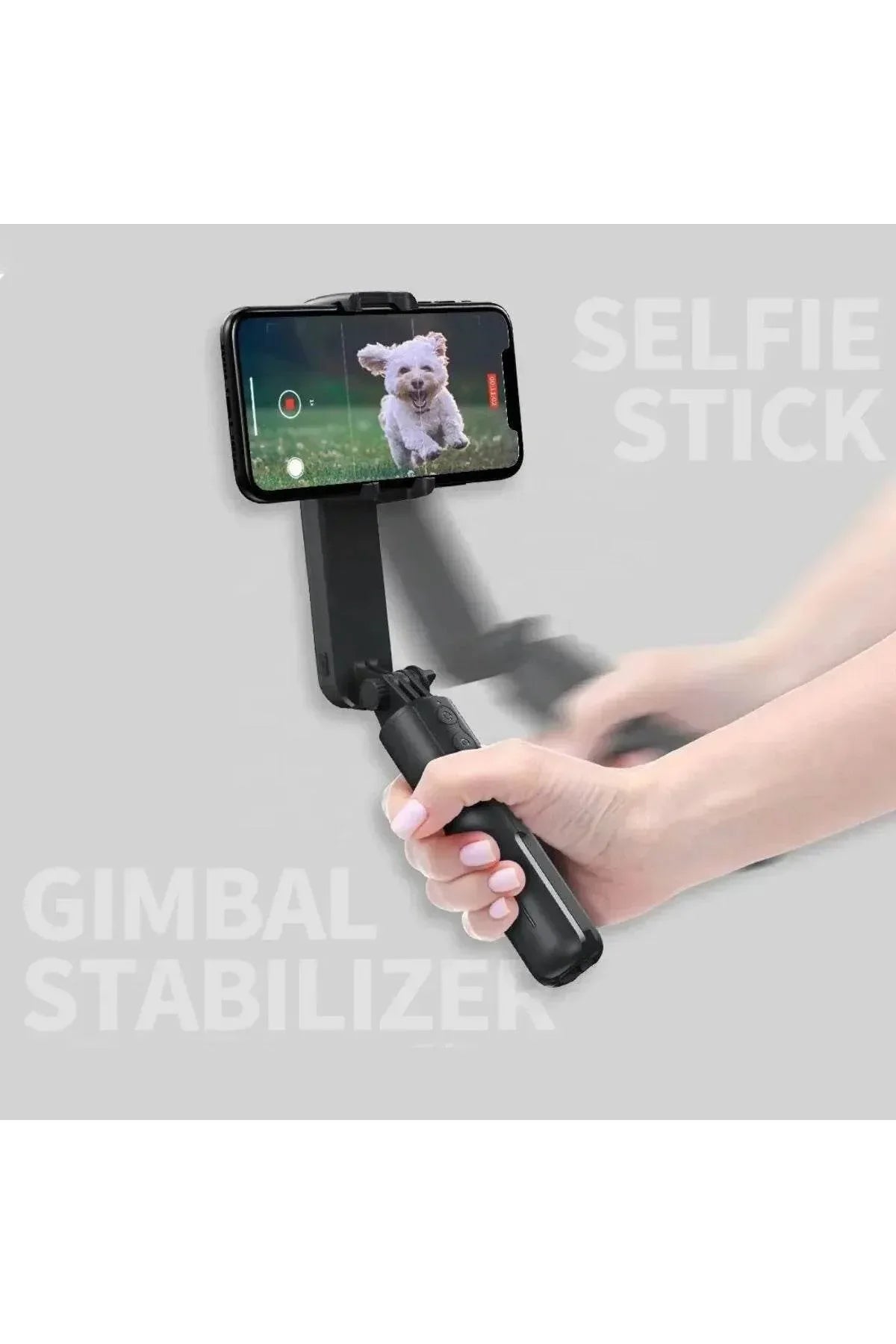 L09 mini gimbal tripod | ışıklı, sabitleyici, kumandalı, ayarlanabilir ayaklı, taşınabilir telefon tutucu