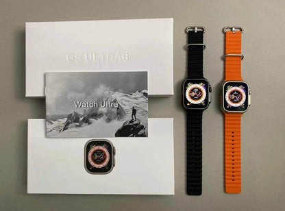 Gs ultra8 49mm 2,02inç çift kilitli kordonlu ios android uyumlu akıllı saat