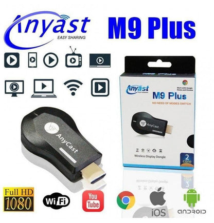 Anycast m9 plus hdmi wifi kablosuz görüntü ve ses aktarıcı