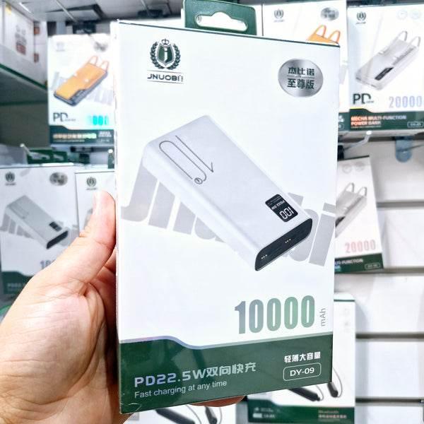 10,000 mah çift usb çıkışlı typec micro girişli 22,50w hızlı şarj destekli powerbank dy-09
