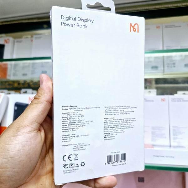 Mcdodo 10000mah dijital ekranlı powerbank - hızlı şarj teknolojisi mc-434